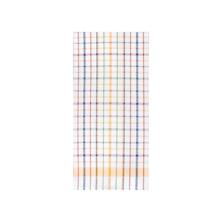 Ritz Wonder Kitchen Towel 100% Cotton Flat Woven Lintless White Ground, PK12 11799